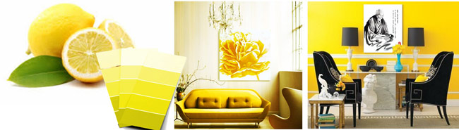 decoracion en amarillo