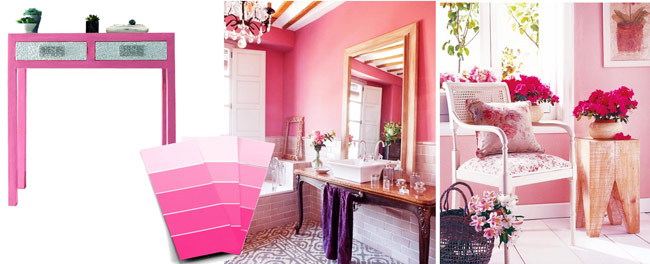 color rosa tienda