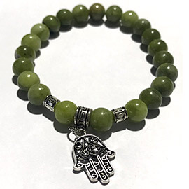 pulseras talismanes jade verde