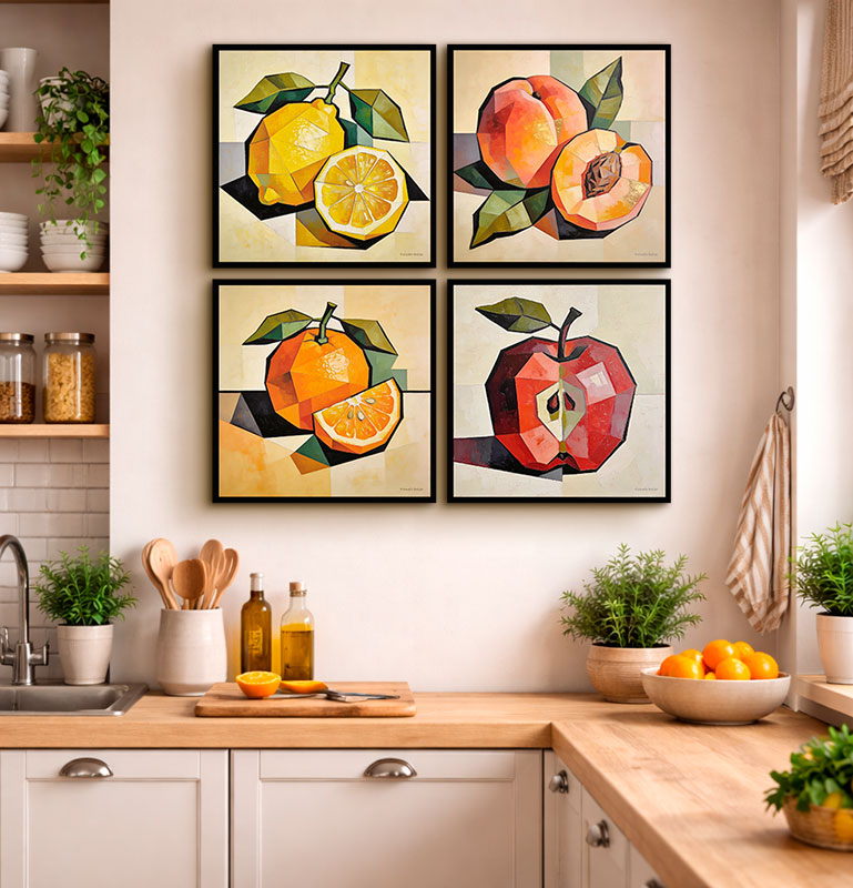 cuadros frutas limon cuadros modernos para comedores y cocinas