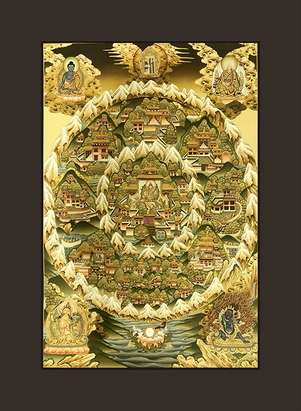 Thangka Paraíso de shambhala