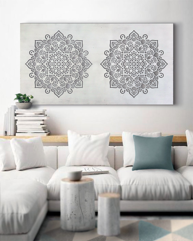 cuadros para sofas mandalas