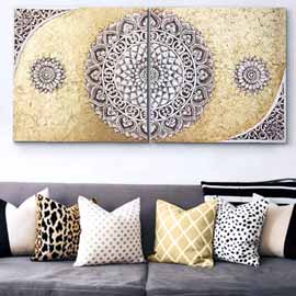 decorar pared del sofa