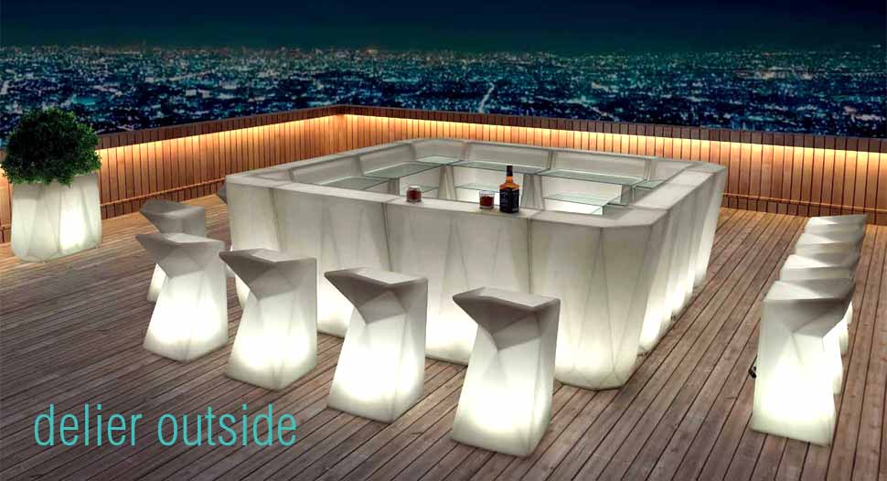 muebles con led exterior