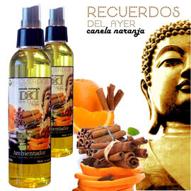 ambientadores con aroma a canela y naranja, realizados por delier con esencias puras de forma ecológica y natural, perfecto para eliminar olores fuertes