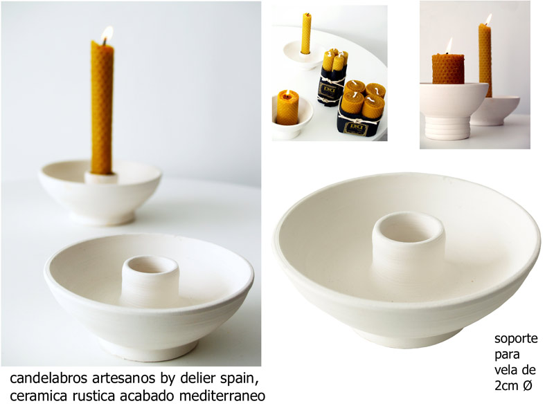 ESTUDIO DELIER | Candelabro soporte vela palmatoria