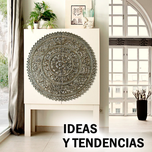 ▷ ESTUDIO DELIER  Cuadro triptico clasico jardin