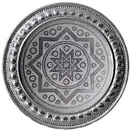 Platos y decoración árabe de estilo marroquí, decoración para colgar en la pared, platos en aluminio artesanos de 90x90cm 