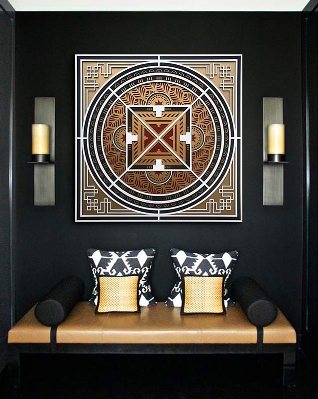 cuadros mandala para entrada