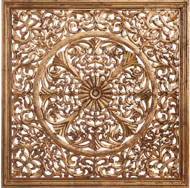 ESTUDIO DELIER | Cuadro rosetón madera oro