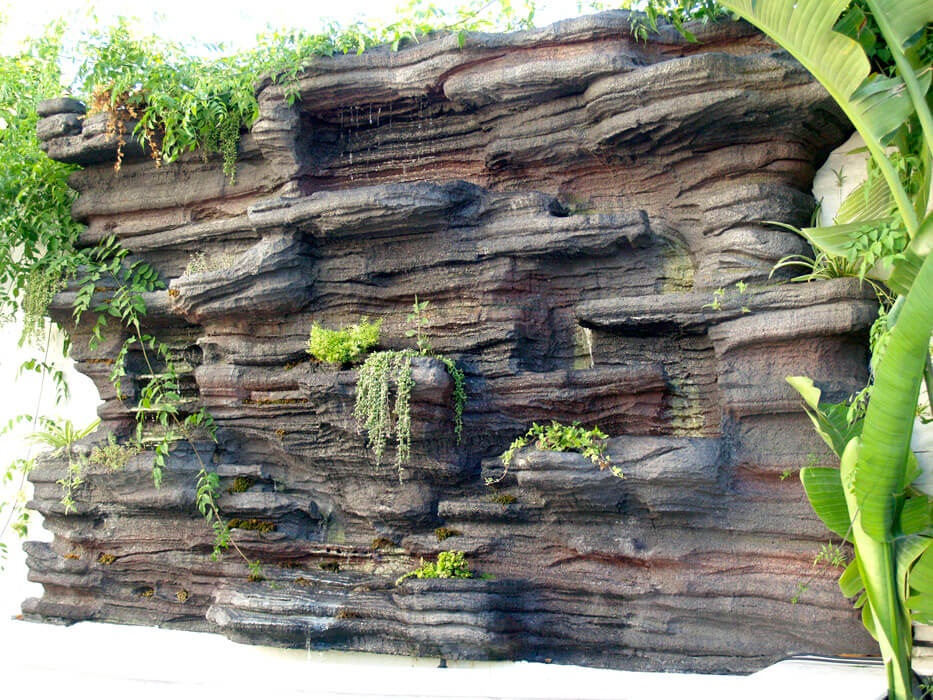 pared con jardín vertical