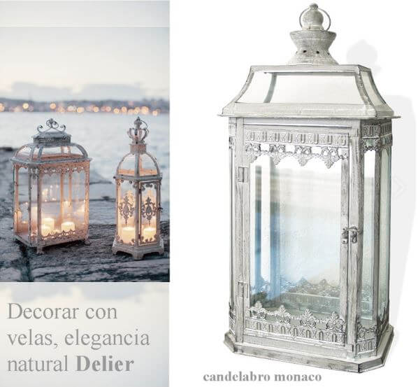 Candelabro. Decorar con velas.