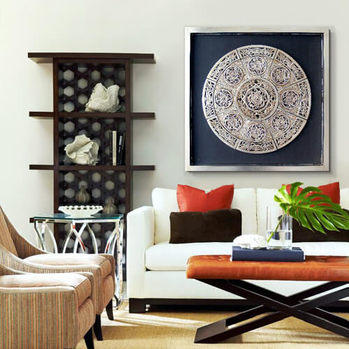 Cuadros mandalas en relieve para decoración