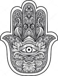 mano de fatima dibujo