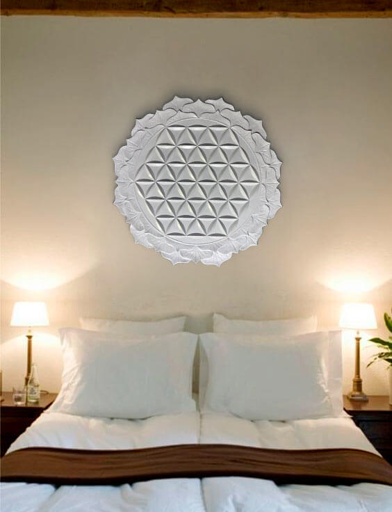 mandalas en blanco flor de la vida