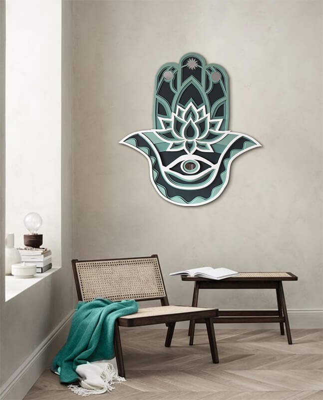 mano de fatima para la pared