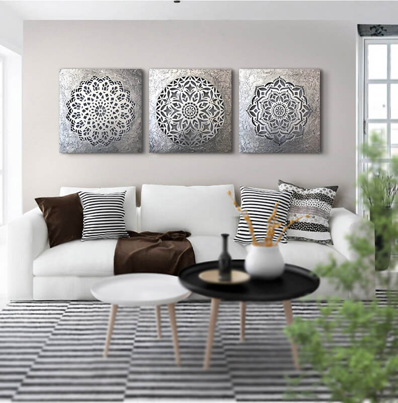 Mandalas cuadros, arte en la pared