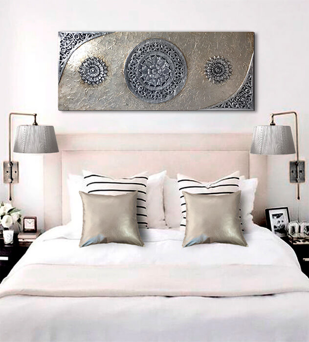 cuadros mandalas en relieve